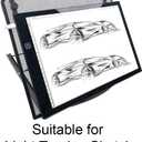 A3/A2 Light Pad Metal Stand - 12 Angles Adjustable Non-Skidding Holder for Laptop, Light Board/Box/Table, Tracing for 5D Diamond Painting | Sketching | Drawing