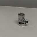 Eastman 1/2 inch FIP x 1/4 inch OD Compression Quarter Turn Angle Stop Valve, Brass Plumbing Fitting, Chrome, 10732LF
