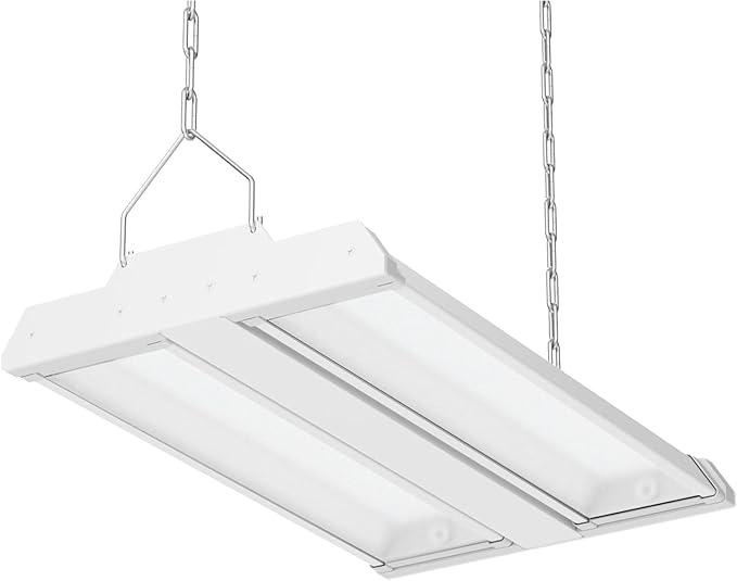 Allsmartlife LED Linear High Bay Light 1-Pack, 150W 20250LM 0-10V Dimmable 5000K Daylight, Adjustable Tilt Hanging LED High Bay Shop Lighting Fixtures for Garage Warehouse Workshop