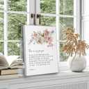 UNDDISINS Christian Floral Scripture Canvas Wall Art Philippians 1:911 Bible Verse Painting Picture Wall Decor Scripture Religious Home Print Artwork for Living Room Bedroom Church Home Decoration