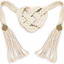 ENKUY Wedding Lasso Rope - Handfasting Cord with Pendants, Ivory