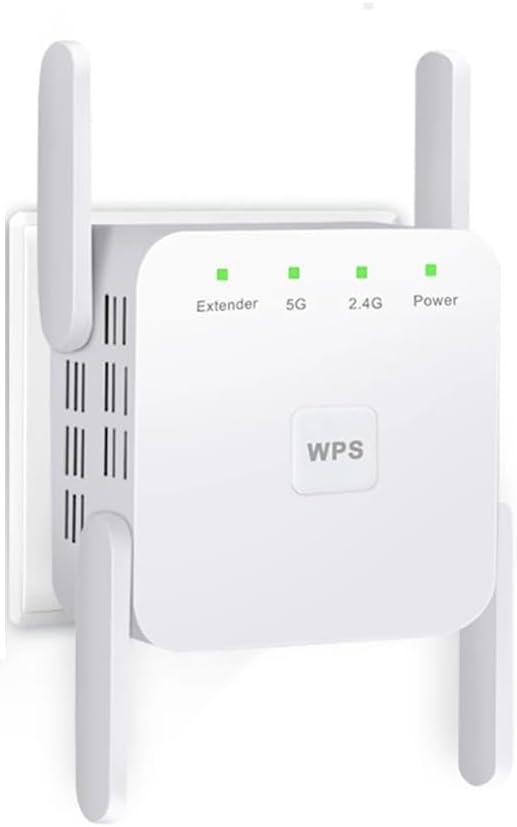 1200Mbps WiFi Extender Signal Booster,WiFi Repeater, Covers Up to 3600 Sq.ft & Supports 80 Devices,Internet Booster,AP Mode with Ethernet Port, Home Wireless Signal Booster (White)