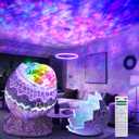 Rossetta Galaxy Projector, Star Projector for Bedroom, Night Lights for Kids Room with White Noise, Bluetooth Speaker, Timer and Remote, Room Decor, Gifts for Girls, Boys, Adults, Christmas, Birthday