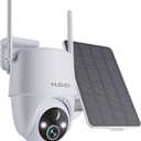 MUBVIEW Solar Security Cameras Wireless Outdoor, 2K 360 PTZ Battery Powered Outdoor Camera, 2.4Ghz WiFi Home Security Camera, Color Night Vision, Motion Detection, 2-Way Audio, Local/Cloud Storage