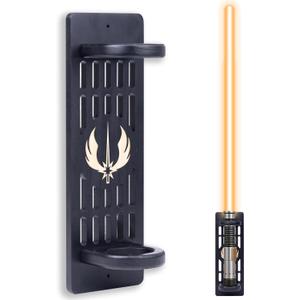 Wooden Lightsaber Stand Display,Lightsaber Holder Wall Mount,Suit for Katana,Sword,Light Saber,Ideal Gift for Lightsaber Collector