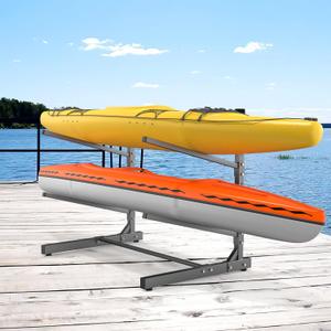 WALMANN Garage Kayak Rack, Heavy-Duty Metal Kayak Storage Rack Adjustable Freestanding Kayak Stand