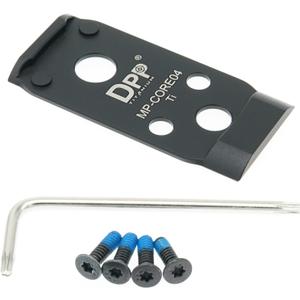 DPP Titanium Mount/Adapter Plate Compatible with Smith & Wesson MP 2.0 Optics Ready/CORE Holosun 407K/507K/EPS Carry/Osight K S SE/RomeoZero