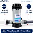H&G lifestyles Mineral Cartridge Pool Filter for Above Ground Pools Cycle