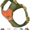 Green Medium Dog Harness for Medium Dogs, No Pull Dog Harness with 2 Leash Clips, Puppy Harness, Dog Vest Harness(Green, M)