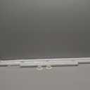 ALLZONE Tension Curtain Rod for Window, 83-123 Inches, Heavy Duty Curtain Rods No Drilling, Non-Slip Bathroom Shower Tension Rod, Renter Friendly, Adjustable, Spring Loaded, Extra Long, White