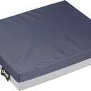 Drive Medical 14878 Skin Protection Gel E Wheelchair Cushion, Blue, 18" L x 18" W x 3" H