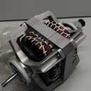 279827 Dryer Motor (White Drive Shaft Long 3.9cm/1.54in) by puxyblue Replace Part W10194250 W10366770 W10396029 W10396032 W10448892