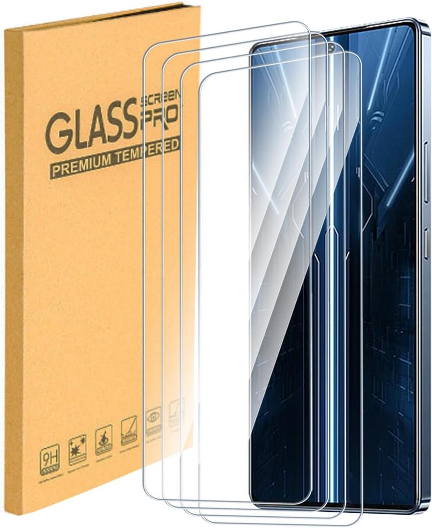 4-Pack Tempered Glass Screen Protector Compatible with Infinix GT 20 Pro, 9H Hardness, Ultra Clear, Anti-Scratch, Easy Installation, Case Friendly, Touch Sensitive