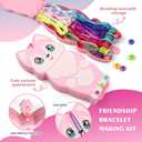 GAMZOO Friendship Bracelet Making Kit - Perfect Crafts and Gifts for Girls Aged 6-12 - Fun and Creative Birthday Present for Kids 8 9 10 11 - String Bracelets Maker Craft (medium)