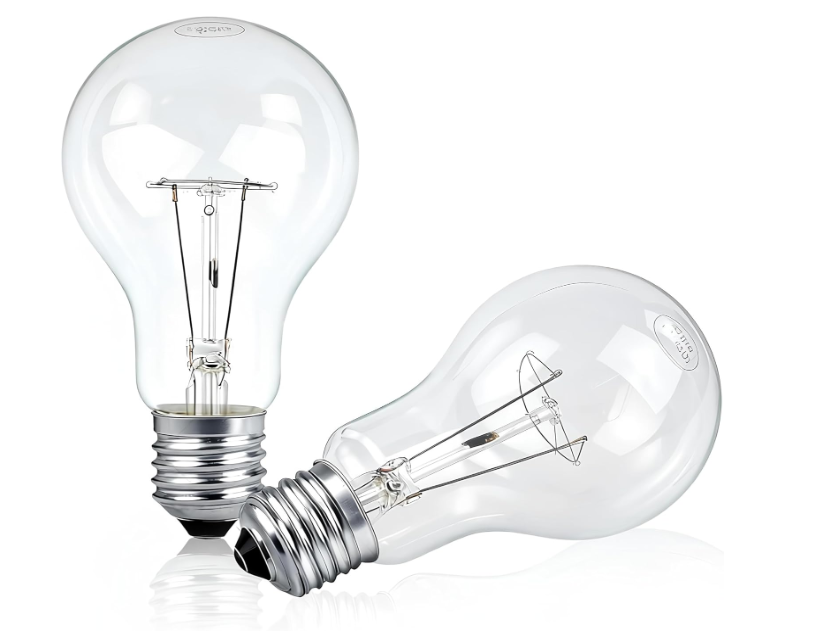 Hoimuv 150 Watt Incandescent Light Bulbs, A21 150 WATT Incandescent Bulb Shatter Resistant Rough Service Light Bulb 150W A19 Shape (2 Pack)