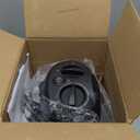 Oscillating Ceramic Space Heater, Portable Indoor Heating Solution, With Overheat and Tip-Over Protection, Thermostat, 1500W, 7.52"D x 6.34"W x 9.45"H, Black