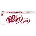 Diet Dr Pepper Soda, 12 fl oz cans, 12 pack