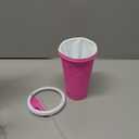 Color Land Slushy Cup, TIK TOK Slushie Maker Cup Frozen Magic Squeeze Cup, Ice Cream Maker Cup, Cool Stuff Trending Tiktok Items Homemade DIY Cool Gadgets with Lid & Straw (PINK)