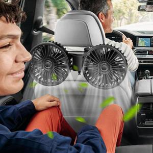 Backseat Car Fan for Kids, Adjustable Car Backseat Fan for Kids Car Back Seat (No Battery)