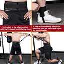 Boxing Resistance Bands Set for Speed and Agility, Workout Band Ankle Exercise Bands Legs Ankle Straps for Resistance Training Enhance Explosive Power (Black-200lbs)