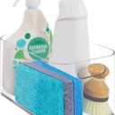 STORi Bliss 10" x 6" Open Clear Pantry Organizer Bin, Plastic Containers with Handle for Kitchen, Fridge, Cabinet, Closet, Bathrom, Undersink Storage Made in USA