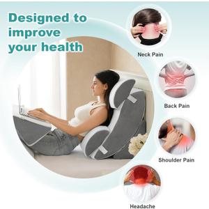 Sleep Doctor Approved Cervical Neck Pillow for Sleeping, Ergonomic Contour Side Sleeper Pillows for Adults, Cooling Orthopedic Pillow for Pain Relief Support, Memory Foam Pillows Back Stomach Sleepers (Standard, Dark Gray), Pack of 2 