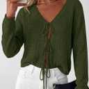 PRETTYGARDEN Womens Tie Front Cardigan 2026 Summer Boho Crochet Knit Cover Up Beach Vacation Hollow Out Lightweight Tops (White, L)