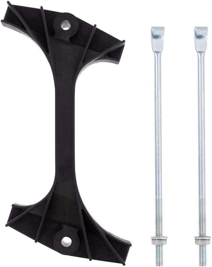 UNITED PACIFIC 110983 Battery Hold Down Bracket, Polymer, Original Design, Two Zinc-Plated J-Bolts with Flange Nuts, Fits 6-13/16" Battery, for 1978-1979 Ford Bronco & 1973-1979 Truck