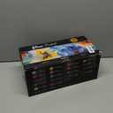 Nicpro 18 Colors Acrylic Glass Paint Set (8.45 oz, 250 ml) Large Bulk Enamel & Ceramic Painting Supplies Kit for Bottle Glass Jars Windows with Sponge & Art Knife, Opaque Gloss Finish