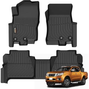 Binmotor-All Weather Floor Mats for Nissan Frontier Crew Cab 2026 2025 2024 2023 2022(Not for 2nd with Under Seat Speaker), Frontier Car Floor Mats for Nissan Frontier PRO-4X,PRO-X,S,SV,SL