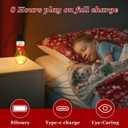 Christmas Decorations LED Bulbs Lights,Snowflake-Shaped LED Bulb,Dimmable Night Light for Kids,Nice for Christmas Gift,Christmas Decor for Hanging