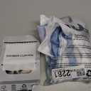 Ombre Blue Striped Shower Curtain for Bathroom 60"x72", Geometric Modern Shower Curtain Set with Hooks 72 Inches Long Fabric Waterproof Hotel Bath Accessories Machine Washable