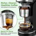 CAPMESSO Reusable K Cups for Keurig: 2026 Updated All Stainless Steel Coffee Pods with 5 Holes for Keurig K Supreme, K Slim, K Duo Gen 2 Multistream Coffee Maker with Scoop, Zero Plastic (4 Pack)