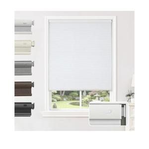 Joydeco No Drill Cordless Blackout Cellular Shades, 35" W x 64" H, WhiteCordless Blackout Honeycomb Blinds, No Drill Installation, Thermal Insulated & UV Protection for Home & Office