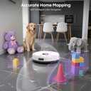 Bagotte Robot Vacuum and Mop Combo, 6000Pa Robotic Vacuum with Mapping, Self-Emptying Station for 90 Days Hands-Free Cleaning, LiDAR Navigation,Wi-Fi/App/Alexa Voice Control, for Carpets Hard Floors