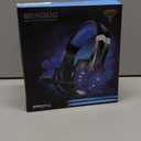 BENGOO G9000 Stereo Gaming Headset for PS4 PC Xbox One PS5 Controller, Noise Cancelling Over Ear Headphones with Mic, LED Light, 7.1 Surround Sound, Soft Memory Earmuffs for Nintendo Xbox Series X|S (Blue)