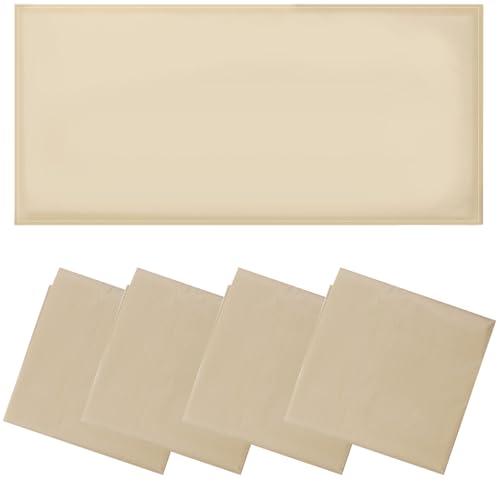 Torixqi 4 Pcs Fluorescent Light Covers - Light Covers for Ceiling Lights Classroom, Magnetic Light Filters for Office, Hospitals, Home 4 x 2 Feet (Warm Yellow)