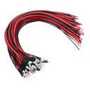 PATIKIL 3mm Warm White LED Diode Light, 40 Pcs 3V DC Pre Wired Mini LED Lights Bulb Light-Emitting Lamp for RC DIY Indicator Lighting, Warm White Light