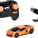 Hot Wheels RC Toy Car, Remote-Control Lamborghini Revuelto in 1:64 Scale, Recharge , Races & Stunts On- and Off-Track with Turbo Boost