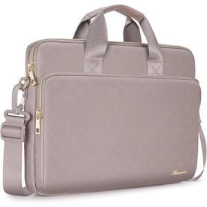 KIZUNA Laptop Sleeve Case 14 Inch Computer Shoulder Bag for 15" MacBook air M3 M2/Lenovo IdeaPad Slim 3i/IdeaPad Flex 5/15.4 MacBook Pro/14 Yoga Slim Pro X/14.4" Surface Laptop Studio 2/HP/Dell,Khaki
g