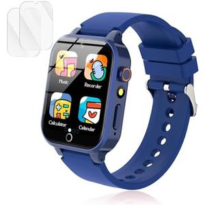 Smart Watch for Kids, with 26 Puzzle Games, Touch Screen, HD Camera, Alarm Clock, Toys for Ages 4-12 Years Old.Birthday Gift for Boys Girls (Blue)