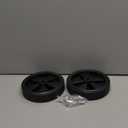 PATIKIL 6" Air Compressor Wheels, 2 Pcs Universal Air Compressor Wheel Replacement Parts with 0.5" Dia. Hole for Easy Mobility, Black