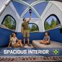 Happy Travel Tent 4 Person Tents for Camping, Tall Cabin Tent with Rainfly