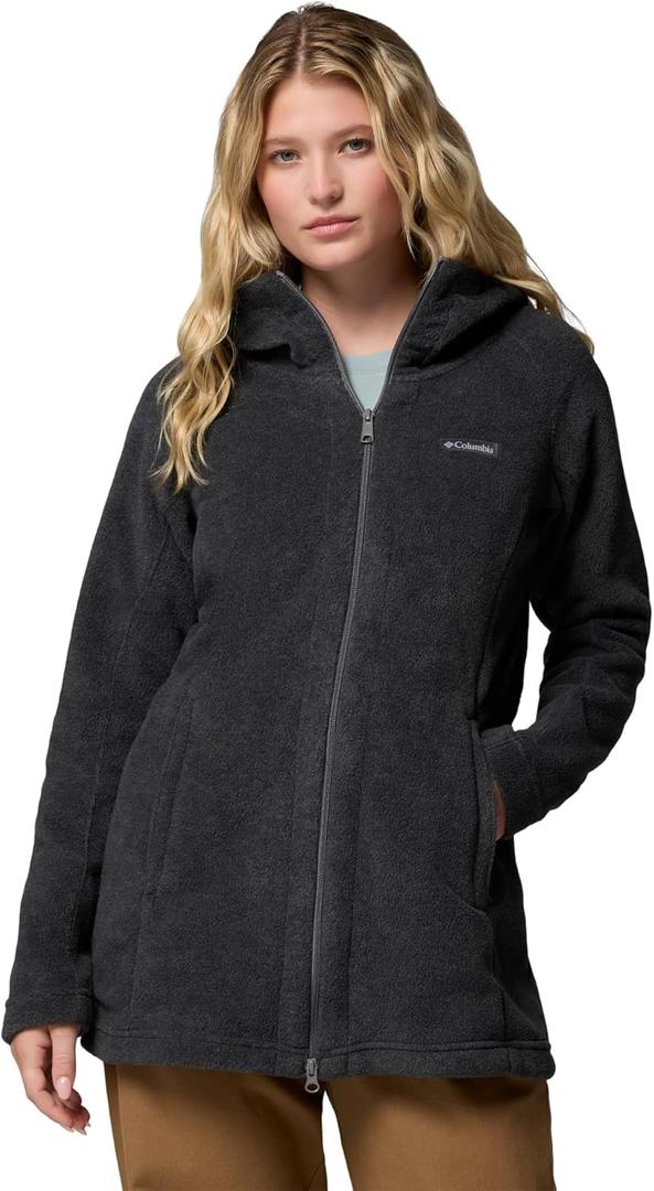 Columbia Women's Benton Spring II Long Hoodie (Medium, Charcoal Heather)