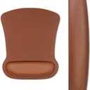 RICHEN Keyboard Wrist Rest Pad and Mouse Wrist Rest Support Mouse Pad Set,Sturdy & Comfortable & Lightweight for Easy Typing & Pain Relief-Ergonomic Support (Brown)