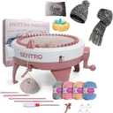 SENTRO Knitting Machine 48 Needles, Smart Weaving Loom with Row Counter, DIY Rotating Double Loom for Adults and Kids