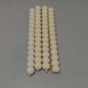 MAITREYA Ivory Tall Taper Candle Stick Candles Spiral Taper Candles-Set of 4 for Decoration Weddings Party Church-Unscented Dripless Candles,10inch(D-Ivory-New)
