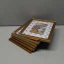 TWING 8x10 Gold Picture Frames Set of 6, Rustic Gold Frames Display Pictures 5x7 with Mat or 8x10 without Mat, Tabletop Display and Wall Mounting Collage Photo Frame Set for Wall Gallery