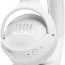 JBL Tune 510BT - Bluetooth headphones with up to 40 hours battery, microphone for call, foldable and comfortable, Android and iOs compatible (White)