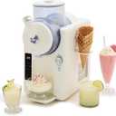 GreenPan Frost Ice Cream Maker & Slushie Machine, Mixing Bowl included, Soft Serve, Sorbet, Margaritas, Milkshakes, Frozen Yogurt, No Pre-Freezing, Ready in 15 Mins, 6 Modes, Self-Cleaning, Cream